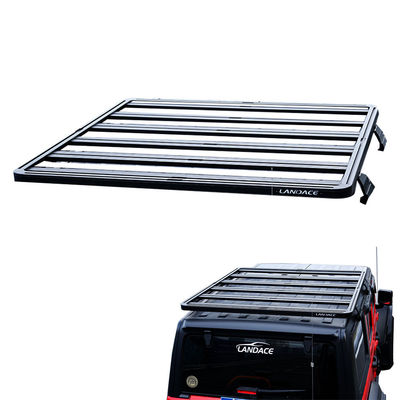 Acessórios de veículos off-road 4x4 Roof Black Rack de bagagem para Wrangler Expandir espaço de armazenamento
