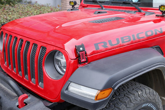 JEEP Wrangler JL Gladiator Off-road Veículo Alumínio liga de capô fechaduras de bloqueio 133 * 56 * 42mm
