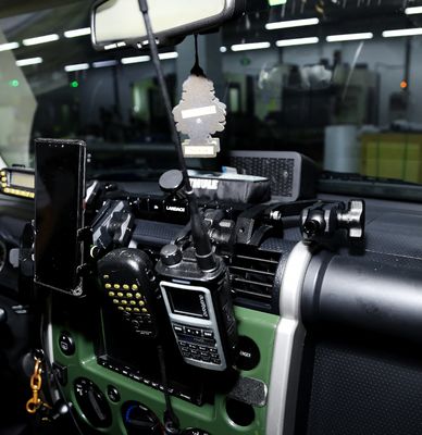 Suporte de console central de liga de alumínio para suporte de telefone de carro multifunção sem carregador