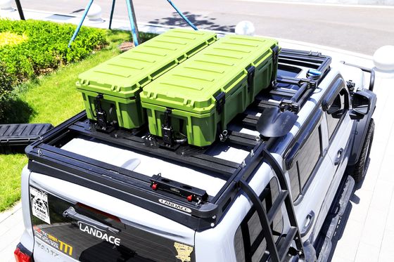 Sistema de extensão de suportes de telhado de automóveis Escada lateral Portador de rádio para veículos com revestimento em pó