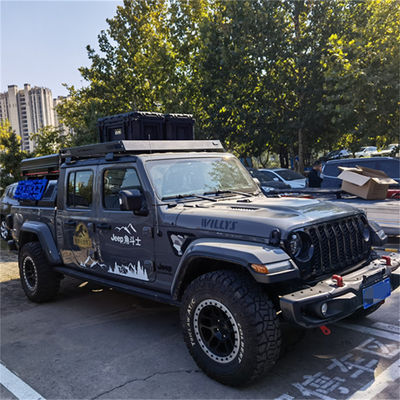 JEEP 4x4 Alumínio Liga de Roof Car bagagem bandeja plataforma Roof Rack Basket para JK JL TJ