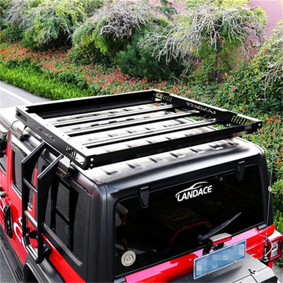 JEEP 4x4 Alumínio Liga de Roof Car bagagem bandeja plataforma Roof Rack Basket para JK JL TJ