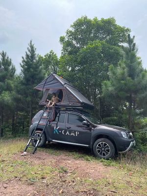 Quatro estações tenda de viagem ao ar livre acampamento com casca dura e material de alumínio
