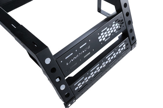 Tenda de automóvel Multifuncional Tub Rack Ajustável e revestimento em pó preto para 4x4 Roof Top
