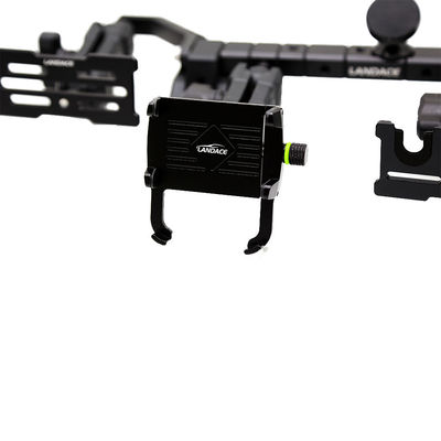 Monte telefônico de liga de alumínio de anodização dura para Jeep Wrangler JL JK Center Dash Console