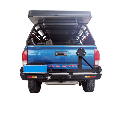 Off-road Winch Bull Bar Placa de pára-choque frontal com luz LED e bandeja de montagem Toyota Tocama