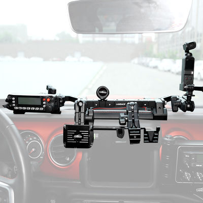 Suporte de consola central de liga de alumínio de instalação universal para Jeep Wrangler JL JK