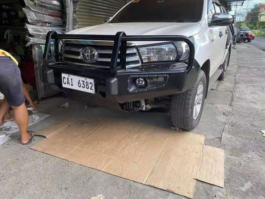 Lâmpada de LED e bandeja de montagem de guincho placa dianteira para Toyota Hilux D-Ring Incluído
