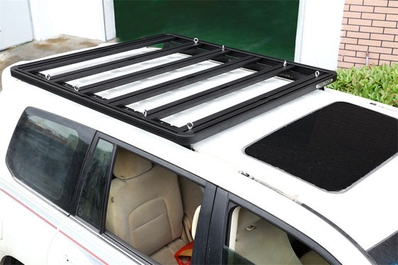 Alumínio preto de liga universal TOYOTA LAND CRUISER LC200 Roof Racks Car Long With Sunroof