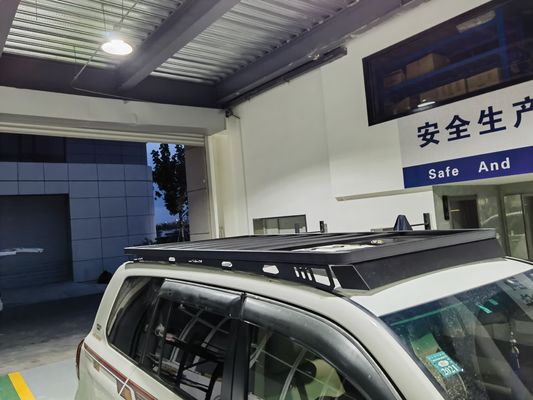 TOYOTA LC200 Modelo de carro Alta 4X4 Alumínio Solar Car Roof Racks com montagem de espinha dorsal