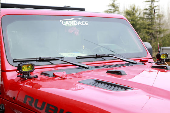 Alumínio ligado LED preto Luz de condução um suporte de montagem de pilar para Wrangler JL JK