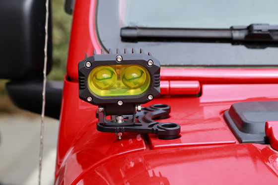 Alumínio ligado LED preto Luz de condução um suporte de montagem de pilar para Wrangler JL JK