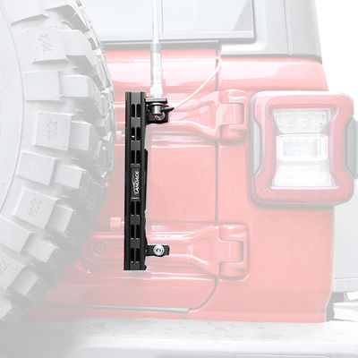 Porta-bandeira de liga de alumínio e suporte de fio de rádio para JEEP Wrangler JL JK Performance