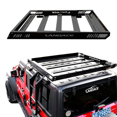 Off road 1455*1425*113mm Alumínio Wind Fairing Roof Rack Tray Platform para Jeep Wrangler JL JK