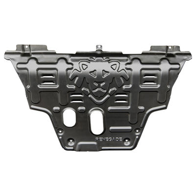 Placa de deslizamento de processo de estampagem integrada para blindagem de proteção subcorporal Jeep Renegade
