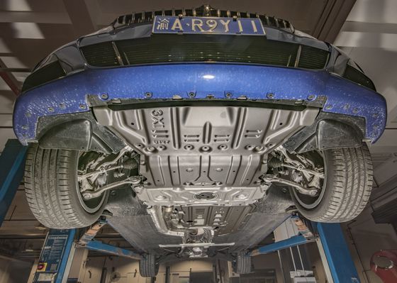 Acessórios exteriores BMW Placa de deslizamento de liga de alumínio com revestimento em pó