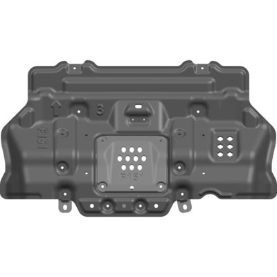 Placa de blindagem sobressalente 4 * 4 personalizada para Toyota Prado LC150 em liga de alumínio