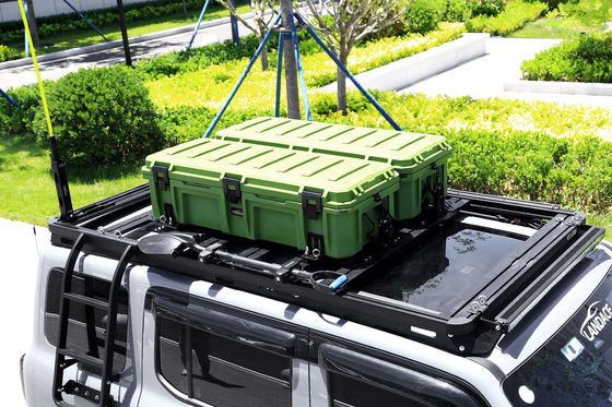 Carga terrestre Caixa dura PE Material plástico N.W 16,5 kg 36,4 LBS Armazenamento de equipamento ao ar livre