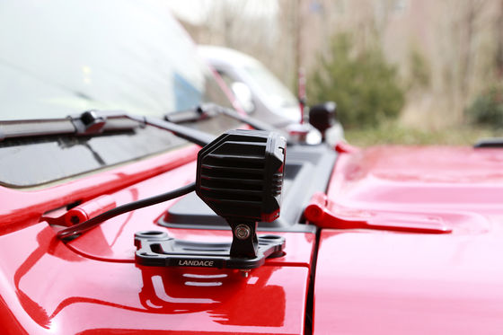 Jeep Wrangler JL Rear Hitch Mount LED Light Design Style Custom Bracket de liga de alumínio