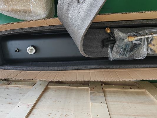 Instalação feita fácil chuveiro rodoviário tanque de água de 7 galões para carros de telhado ou caminhão cama rack