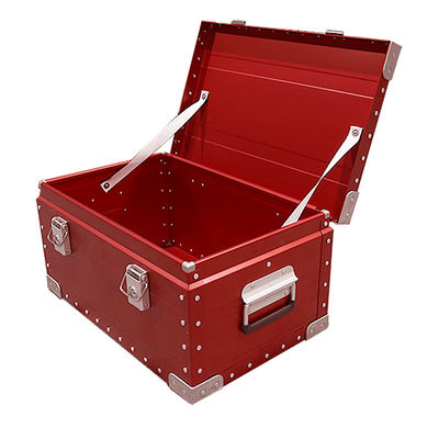 Caixa de armazenamento para caminhadas ao ar livre de liga de alumínio anodizado de 600*400*300mm para glamping vintage