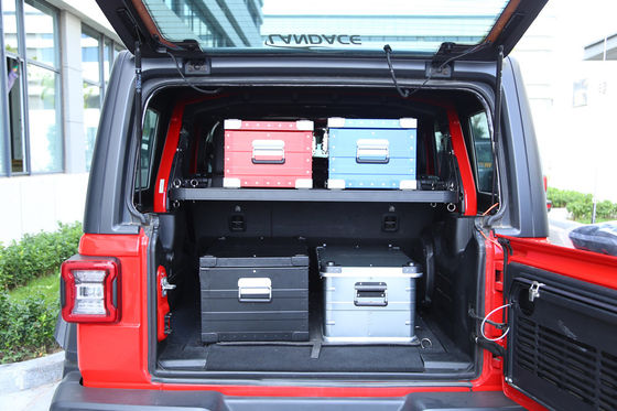 Jeep Cargo Prateleira de armazenamento interno Extrusão de alumínio preto utilizada para produtos de armazenamento