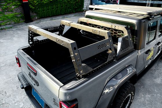 Acero carbono prateado e preto 4x4 Offroad Auto Parts Bed Rack System para Ford Raptor