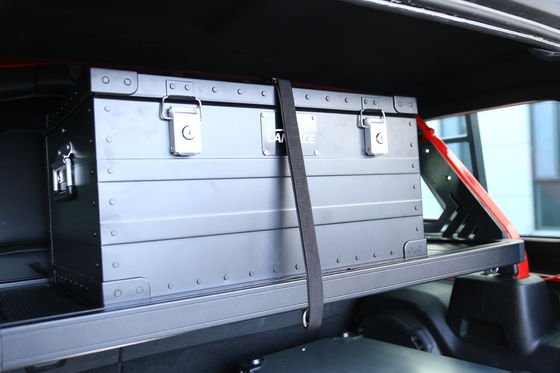 Carregador de bagagem fora de estrada para Jeep Wrangler Cesto de carga de liga de alumínio preto