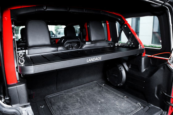 Carregador de bagagem fora de estrada para Jeep Wrangler Cesto de carga de liga de alumínio preto