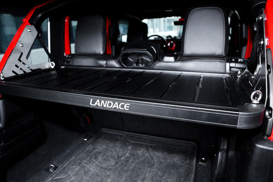 Carregador de bagagem fora de estrada para Jeep Wrangler Cesto de carga de liga de alumínio preto