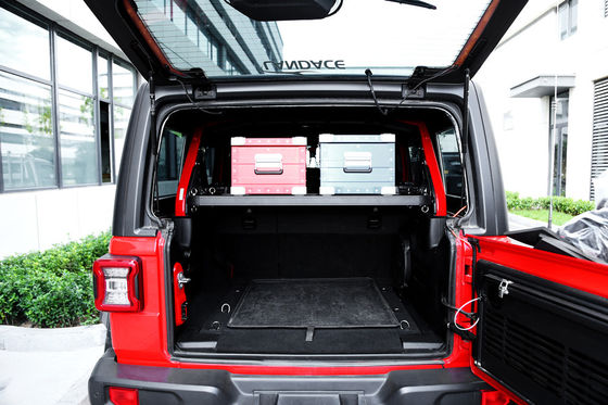 Carregador de bagagem fora de estrada para Jeep Wrangler Cesto de carga de liga de alumínio preto