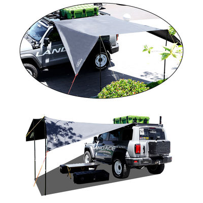 Tenda de telhado lateral de veículo 4x4 de tecido de Oxford à prova d'água para acampamento e cobertura ao ar livre