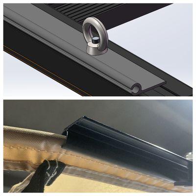 Áreia lateral do carro universal impermeável RV SUV retrátil para acampar no porta-chamas do telhado do carro