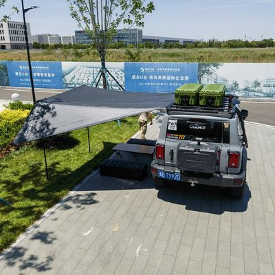 Caixa de ferramentas de alta resistência de 110L para estacionamento de telhado de carro