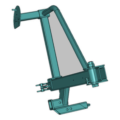 Carregador de rodas sobressalentes pretas fora de estrada concebido e fabricado por Fabricação de Metal Personalizada
