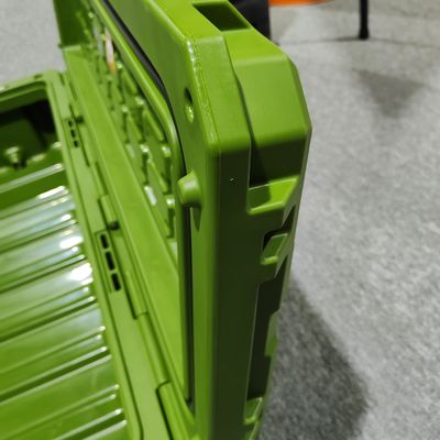 Caixa de ferramentas de plástico LLDPE de alta resistência verde-preto para montagem de suportes de telhado de automóveis pesados