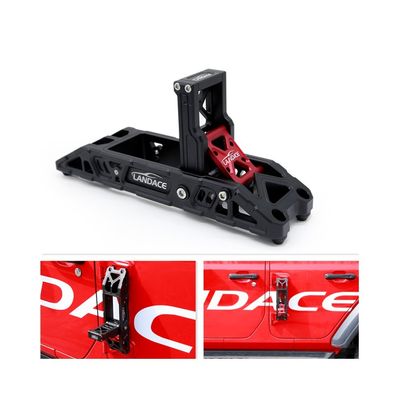 Pedal de pé de carro dobrável para Jeep Wrangler JL JK Acesso fácil ao processo de gravação CNC no telhado
