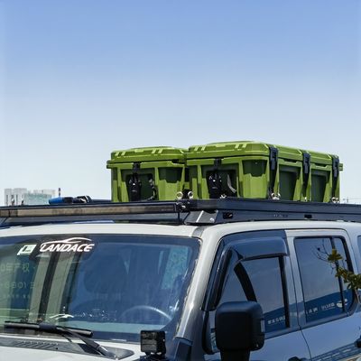 Caixa de armazenamento de ferramentas de plástico de 110L para armazenar de forma segura ferramentas em suportes de tecto de automóveis pesados