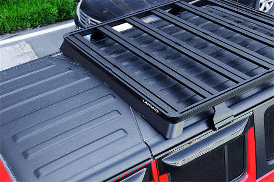 Jeep Wrangler 2008-2013 1500*1425*55mm Revestimento em pó Equipa de telhado plano com escada lateral