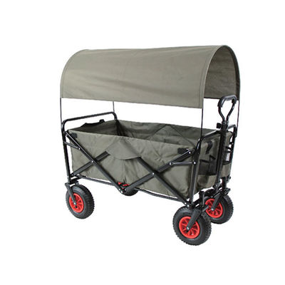 Carrinho dobrável robusto e leve com alça ergonômica para acampamento e jardim