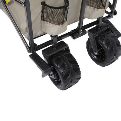 Carrinho dobrável robusto e leve com alça ergonômica para acampamento e jardim