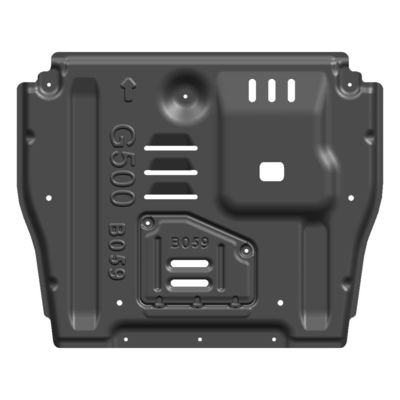 Liga de alumínio Mercedes G500 Chassis Guard Engine Skid Plate Easy Bolt-On Instalação