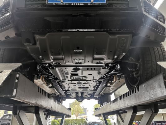 Liga de alumínio Mercedes G500 Chassis Guard Engine Skid Plate Easy Bolt-On Instalação