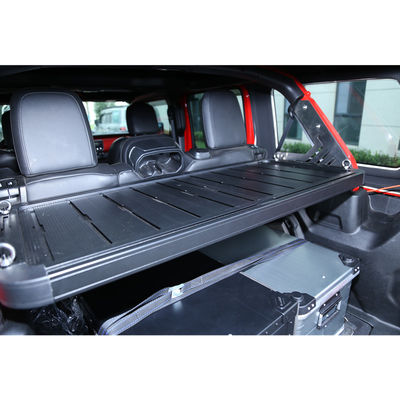 Instalação fácil Equipa de carga traseira para Jeep Wrangler 4 portas com prateleira de armazenamento em hardtop