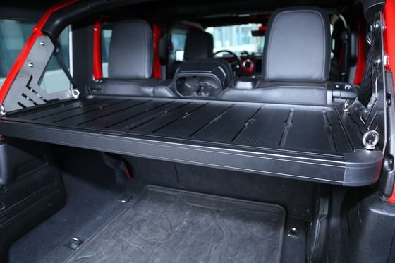 Instalação fácil Equipa de carga traseira para Jeep Wrangler 4 portas com prateleira de armazenamento em hardtop