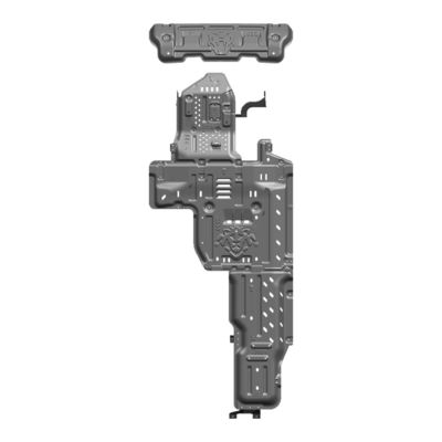 Acessórios de veículos 4x4 Máquina de magnésio placa de deslizamento e proteção do chassi para Wrangler JK