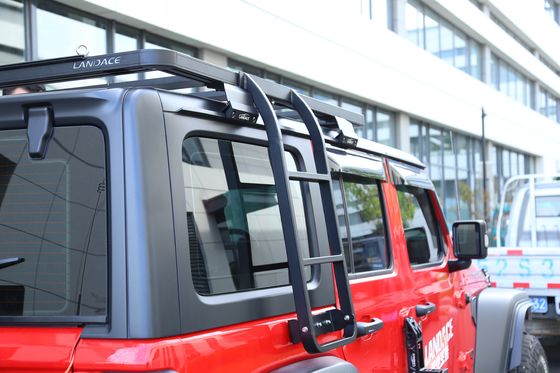 JEEP 18-23 Wrangler Rubicon Side Roof Escada de escalada de Landace para fácil instalação