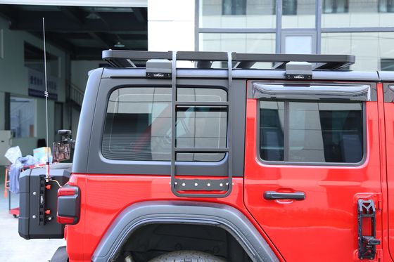 JEEP 18-23 Wrangler Rubicon Side Roof Escada de escalada de Landace para fácil instalação