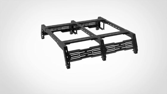 Off-road 4X4 Alumínio Liga Cargo Roll Bar Montador de telhado ajustável para caminhão cama Rack