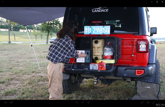 Caixa de armazenamento de porta traseira do Jeep JL para atualizações e modificações off-road para o Wrangler JK